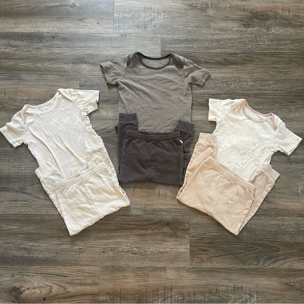 Burt’s Bees Baby Outfit Size 18 Months Pack Of 3 Matching Sets, Onsie With Pants